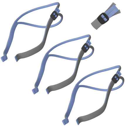 Tegneo Airfit P10 Headgear Strap, Latest Version Replacement Headgear Compatible with Airfit P10 & Airfit N30 CPAP Supplies, Quick-fit Design, Soft Elastic Material, 3-Pack