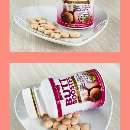 Upondata Butt Enhancement Pills - Hip Lifting Tablets Natural Herbal Supplements Big Ass Buttocks Lift Firming Massage Buttocks Butt Booster 60 Tablets