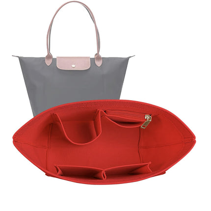 Lckaey bag Organizer Insert for Le Pliage Neo Handbags Insert Organizer1012crimson-M