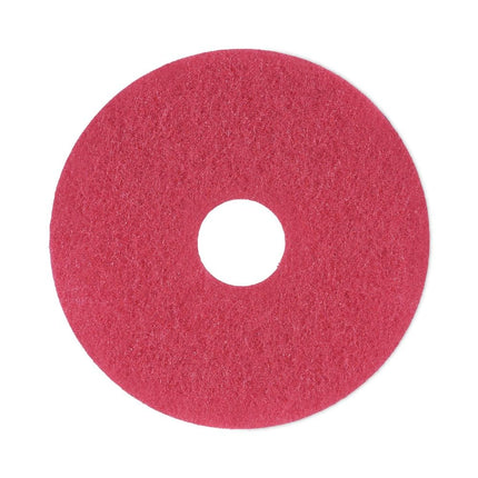 Boardwalk 4013RED Standard Floor Pads 13" dia Red 5/Carton