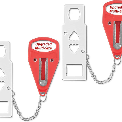 2 Pack Portable Door Lock Home Security Door Lock Travel Lockdown Locks for Additional Safety and Privacy Perfect for Traveling Hotel Home Apartment College 2024 New Model