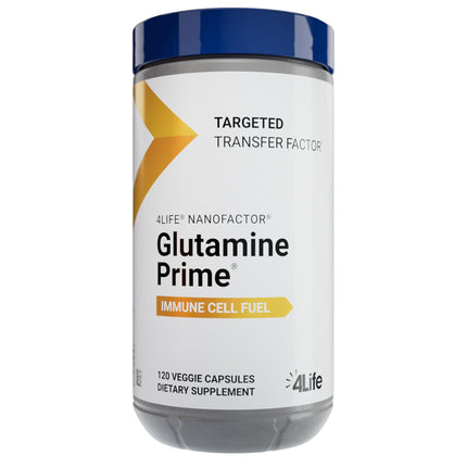 4Life Targeted Transfer Factor - Glutamine Prime - Immune Supplement with L Glutamine, NanoFactor Colostrum, Amino Acids, for Immune Cell Energy - 120 Veggie Capsules