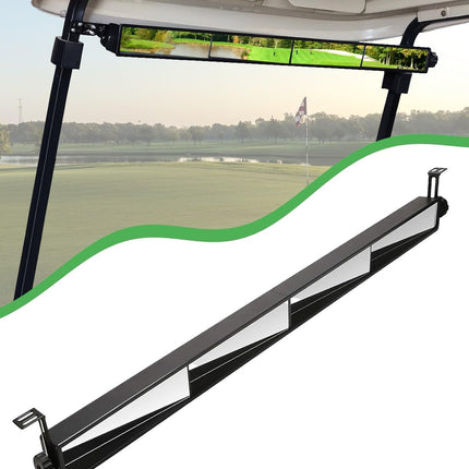 Golf Cart Rear View Mirrors – 4 Panel Universal Wink Wide Angle Mirror for Club Car, EZGO, Yamaha | Eliminate Blind Spots & Easy Installation for Side Mirrors