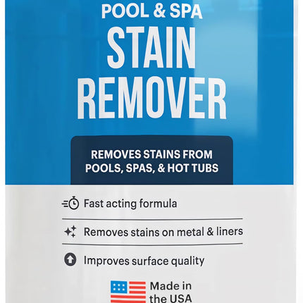 Essential Values Swimming Pool & Spa Stain Remover (2 LBS) - Compatible with Vinyl Liners, Fiberglass & Metals - Effective Formula Removes Rust & Tough Stains