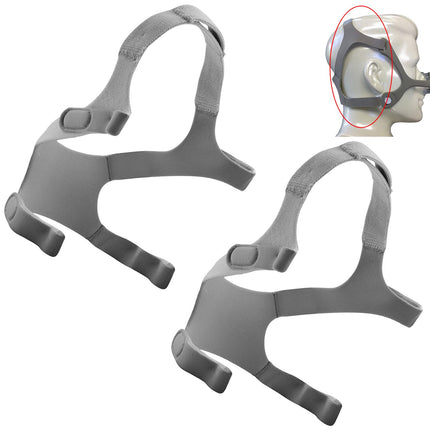 2-Pack Wisp Headgear Strap Compatible with Wisp Nasal Mask, Headgear Replacement for Wisp CPAP Headgear, Nasal Mask Strap, Standard Size