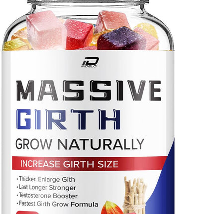 Massive Girth Gummy for Men - MassiveGirth Hemp Gummies Advanced Formula Reviews (1 Pack - 60 Gummies)