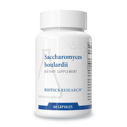 Biotics Research Saccharomyces boulardii Probiotics Supplement - 235 mg/Serving- Supports GI Health Microbial Balance, Healthy Immune & Pathway Responses - Dairy-Free, Temperature-Stable - 60 Capsules