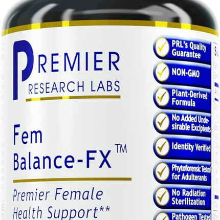 Premier Research Labs Fem Balance FX- Chasteberry Supplement for Women Hormone Balance Support, Chaste Tree Supplement w/Organic Chasteberry Extract, Natural Support for Women- 60 Vegetarian Capsules