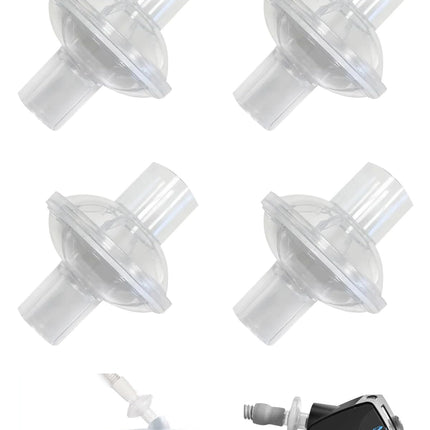 Universal CPAP Inline Filter, CPAP Air Filter for ResMed AirSense 11/AirSense 10/Philips Respironics DreamStation 2, Hose Filter for CPAP Supplies, BIPAP Supplies (4)