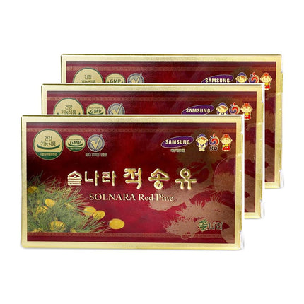 HELLO KFOOD SOLNARA Pine Needle Oil (180 Capsules / 3Boxes) - Wild Crafted Red Korean Pine Needle, Certificated