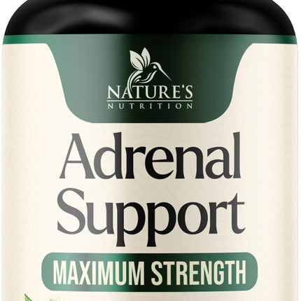 Nature's Nutrition Adrenal Support Supplements Cortex Complex, Best Energy Supplement, Supports Health & Energy Levels, Daily Ashwagandha for Women & Men, Supports Immune System, 120 Capsules