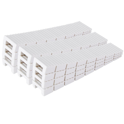 ZZJMCH 12 Pack White Multi Purpose Furniture Plastic Shims for Leveling Extreme Weight Capacity Wedges Easy to Snap Cut-to-fit Size Leveler for Toilet Shims, Doors, Windows, Sheds, Table