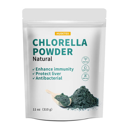 Chlorella Powder Natural with 11 oz - Chlorophyll Powder, Supports Immune System & Liver Function, Keep Youth, Vegan, Rich in Vegan Protein and Vitamins.