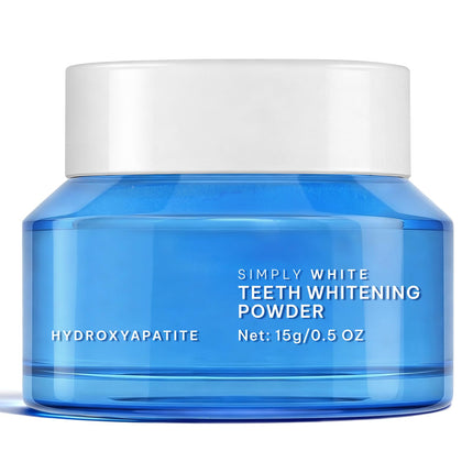 Enamel-Safe Teeth Whitening Powder - Hydroxyapatite - Gentle on Teeth - No Sensitivity Formula - Removes Stains - Long-Lasting Freshness - Breath Freshening Whitening Powder- 15g