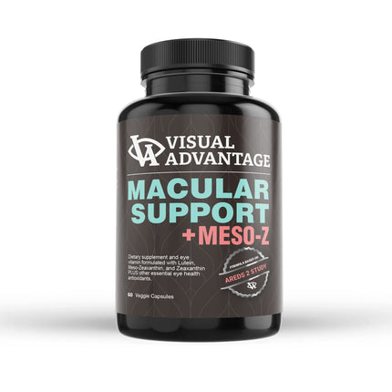 Visual Advantage® Macular Support + Meso-Z – Blue Light Eye Vitamin with Triple Antioxidants for Advanced Protection Against Digital Screens (60-Count)