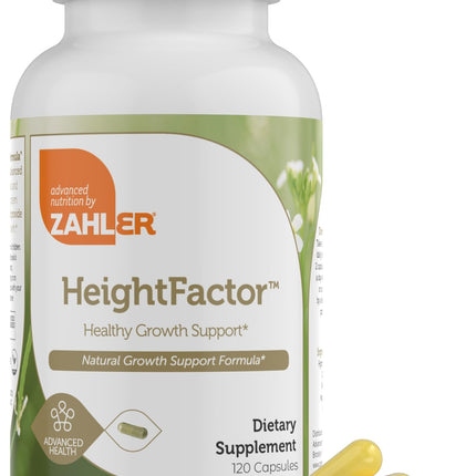 Zahler - Height Factor Healthy Growth Support Vitamin & Mineral Capsules (120 Count) - Kosher Height & Growth Supplement for Kids, Teens & Young Adults - Grow Taller Growth Hormone Support Nutrients