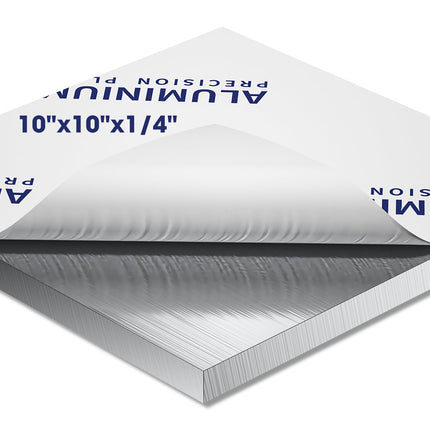 1/4Inch Thick Aluminum Sheet Plate, 10" x 10" Heavy Duty Aluminum Plates
