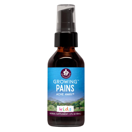 WishGarden Herbs Growing Pains Ache Away for Kids - Plant-Based Herbal Supplement with Turmeric & Willow Bark Soothes Children's Growing Pains & Scullcap & Chamomile Calms and Soothes Upset, 2oz