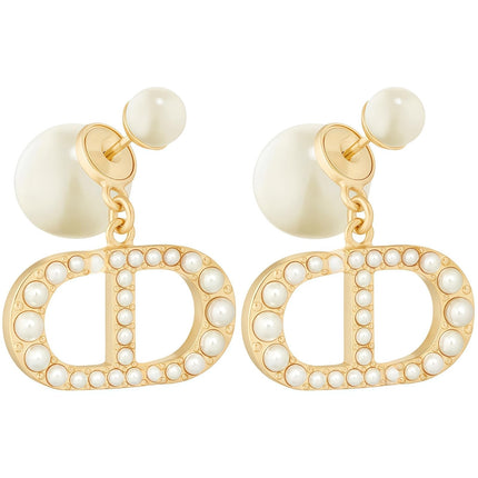 Merlinae 18K Gold Plated Copper Pearl Earrings Non-Allergenic Birthday Gift Baroque Exquisite Jewelry Shining And lustrous Earrings For Women
