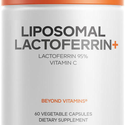 Codeage Liposomal Lactoferrin Supplement - Bovine Lactoferrin 300 mg and Vitamin C - Liposomal Delivery, Non-GMO - 60 Capsules