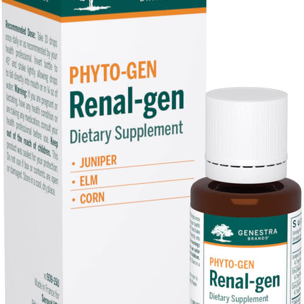 Genestra Brands Renal-gen | Juniper, Elm, and Corn Herbal Supplement | 0.5 fl. oz.