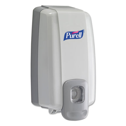 PURELL NXT Push-Style SPACE SAVER Sanitizer Dispenser, Dove Grey, for 1000 mL PURELL NXT Sanitizer Gel Refills (Pack of 1) - 2120-06