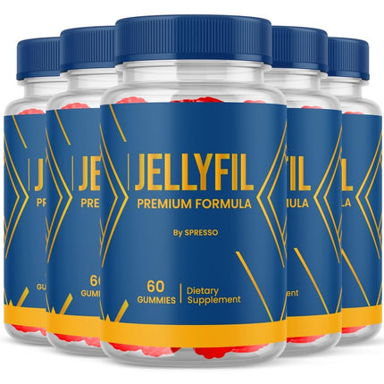 SPRESSO (5 Pack) Jelly Fill, Official Jellyfill for Daily Wellness Reviews (300 Gummies)