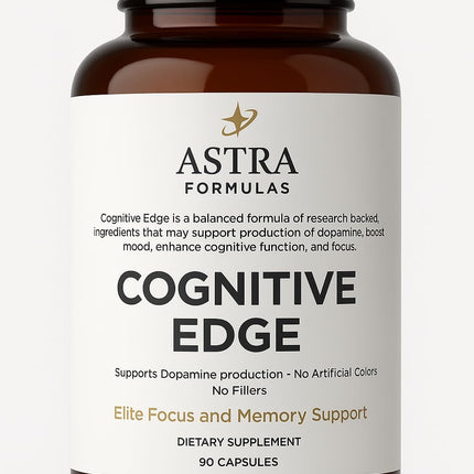 Astra Formulas Cognitive Edge Supplement to Support Motivation, Memory, and fous. Enhance Dopamine & Improve cognition.