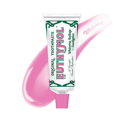 EUTHYMOL Whitening Toothpaste (3.7fl oz*2, Pack of 2) - Stain Removal in 2 Weeks, Long-Lasting Freshness for Sensitive Gum & Teeth. Bad Breath, Cavity Prevention. Recyclable Aluminum Tube