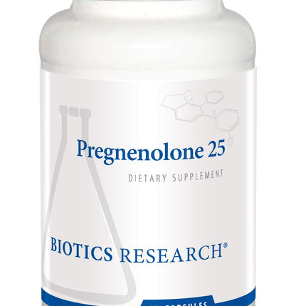 Biotics Research Pregnenolone 25-25 mg Pregnenolone Support, Memory & Hormone Balance, Hormone Precursor or Parent Hormone. 90 Capsules