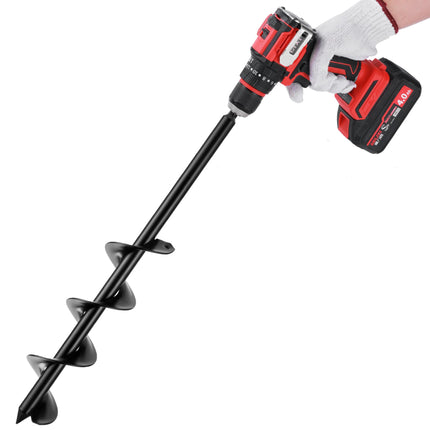 ERYTLLY Bulb Planter, Auger Spiral, Garden Planter Tool 2.5 x 16.5 inch,Rapid Umbrella Hole Digger for Planting Bulb Seedlings Bedding Tulips, and Digging Weeds Roots