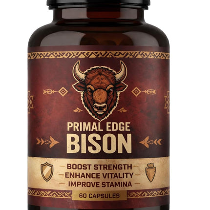 Primal Edge Bison,Primal American Bison Extract Capsules – 60 Capsules