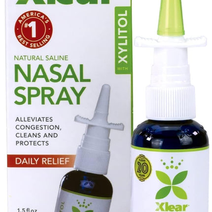 Xlear Natural Nasal Spray with Xylitol, 1.5 fl oz (Pack of 3)