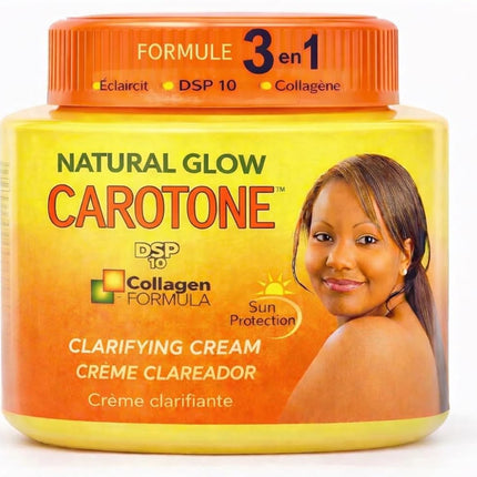 Natural Glow Carotone Moisturizing Cream- Hydrating Face & Body Cream, SPF 10, Daily Use, 300ml (10.1) oz