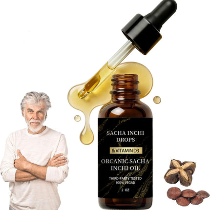 Athera Drops Organic Sacha Inchi, Athera Oil Hydrates The Joints for Menopausal Joint Dryness, Rich in Vitamin D3 (1)