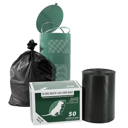 Zero Waste USA - Commercial Dog Waste Station Can Liners, 50 Count