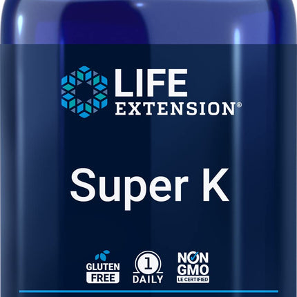 Life Extension Super K, 150 Softgels, with Vitamin K1 and K2 - MK4 & MK7
