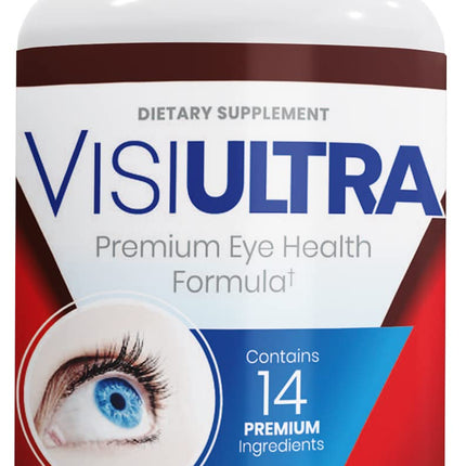 VisiUltra Eye Health Supplement – 14 Essential nutrients for Clear Vision, Blue Light Protection, and Long-Term Eye Health. Supports Clarity and Eye Wellness. 60 Capsules. (1 Pack)
