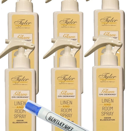 Tyler Candle Company - Spray On Demand - Diva fragrance - 227g / 8oz Pack of 6 w/Bentley stain remover Pen !