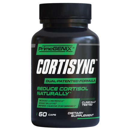 PrimeGENIX CortiSync Reduce Cortisol, Increase Energy, and Improve Focus with Sensoril Ashwagandha - 60 Capsules