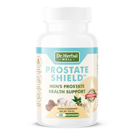 DR. HERBAL WELL Prostate Shield – Clinically Tested Immune-Boosting 100% Natural No Added Vitamins Minerals or Sugar