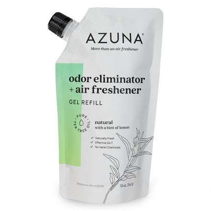 Azuna Home Odor Eliminator for Strong Odor | 12oz Gel Refill | Natural