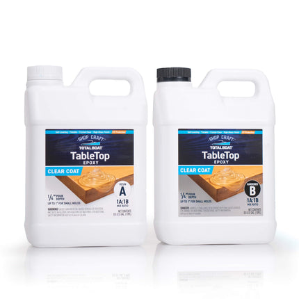 TotalBoat Table Top Epoxy Resin - 1 Gallon Kit for Bars and Countertops