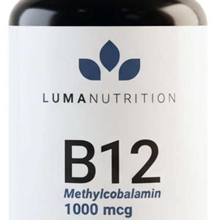 Luma Nutrition Vitamin B12 Methylcobalamin 1000 mcg - High Potency Vegan Supplements for Men & Women - Energy & Metabolism - Pure B12 Vitamins - 60 Capsules - Made in USA