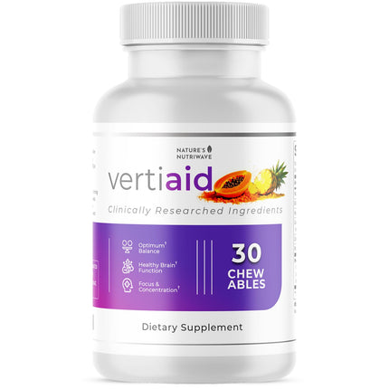 Nature’s NutriWave VertiAid – Natural Daily Supplement with Vitamins, Minerals & Botanicals – Non-GMO, No Stimulants, Made in USA, Easy to Take – 30 Chewable Tablets, 1 Month Supply