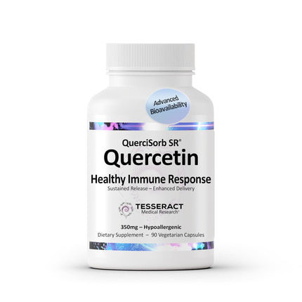Tesseract Medical Research QuerciSorb SR Quercetin Supplement, Sustained Release, Supports Immune Function and Overall Health, Hypoallergenic. 400 mg, 90 Day Supply