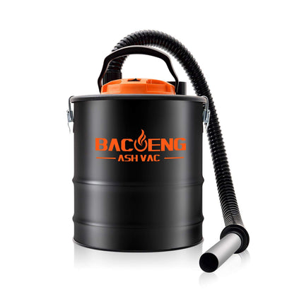 BACOENG Ash Vacuum, 4 Gallon Ash Vacuum for Pellet Stoves, Fireplaces Ash Vacuum Cleaner, for Wood Stove, Pellet Grill