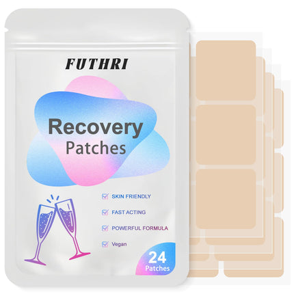 FUTHRI 24 Pack Party Care Patches, Hangover Patch - Skin-Friendly Self-Adhesive Patches, Natural Ingredients, Long Lasting Sticky Design for Daily Party Recovery & Refresh
