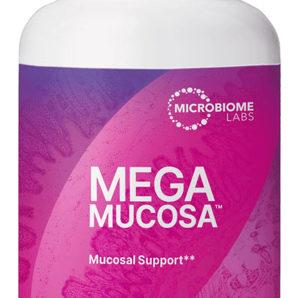Microbiome Labs MegaMucosa - Amino Acids Supplement with Dairy-Free Immunoglobulins - Gut Health + Immune Support for Women & Men - for Complete Mucosal Support (180 Capsules)