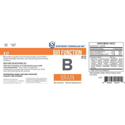 Systemic Formulas B - Brain